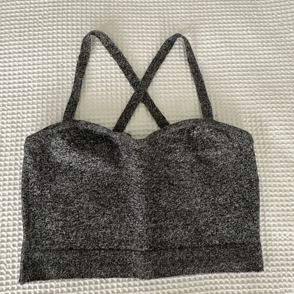 Crop Top with sweetheart neckline & criss-cross back straps